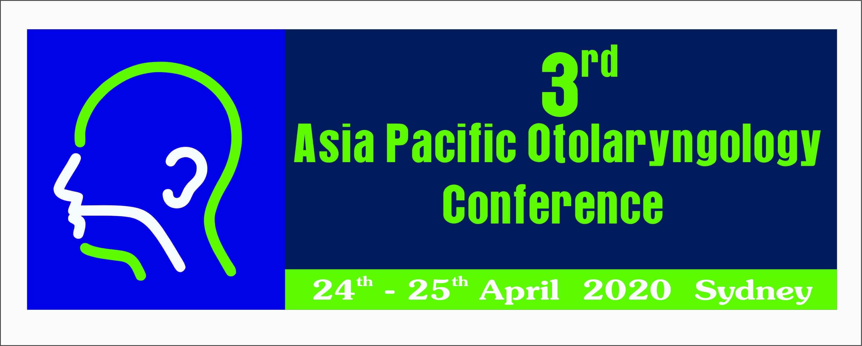 3rd Asia Pacific Otolaryngology Conference, Sydney, Australian Capital Territor, Australia