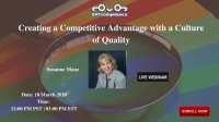 Creating a Competitive Advantage with a Culture of Quality