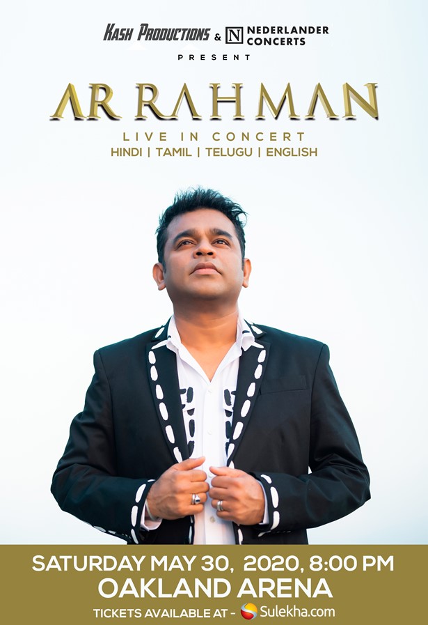 A.R. Rahman Live Concert 2020 Bay Area, Oakland, CA,California,United States
