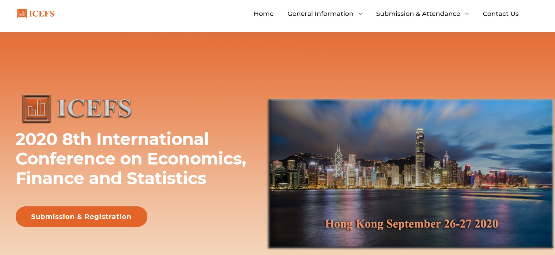2020 8th International Conference on Economics, Finance and Statistics, Hong Kong, Hong Kong