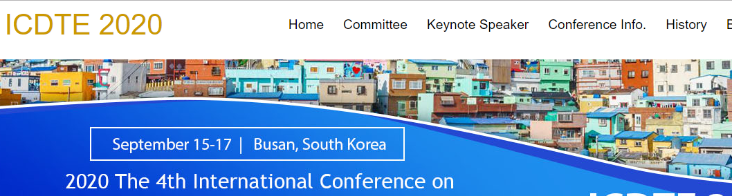 2020 The 4th International Conference on Digital Technology in Education (ICDTE 2020), Busan, South korea