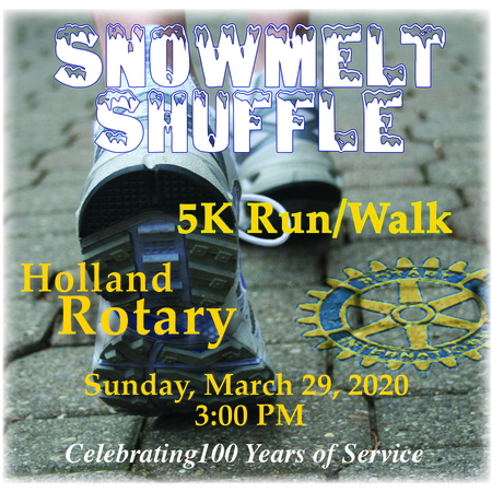SnowMelt Shuffle 5K Run/Walk March 29th On Hollands Snow Melt Downtown, Holland, Michigan, United States