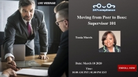 Moving from Peer to Boss: Supervisor 101
