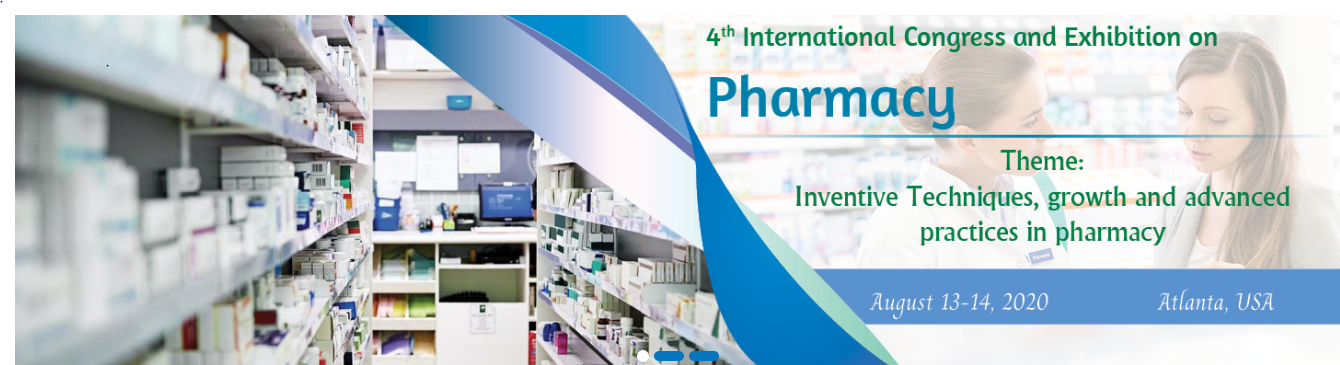 4th International Congress and Exhibition on Pharmacy, Appling, Georgia, United States
