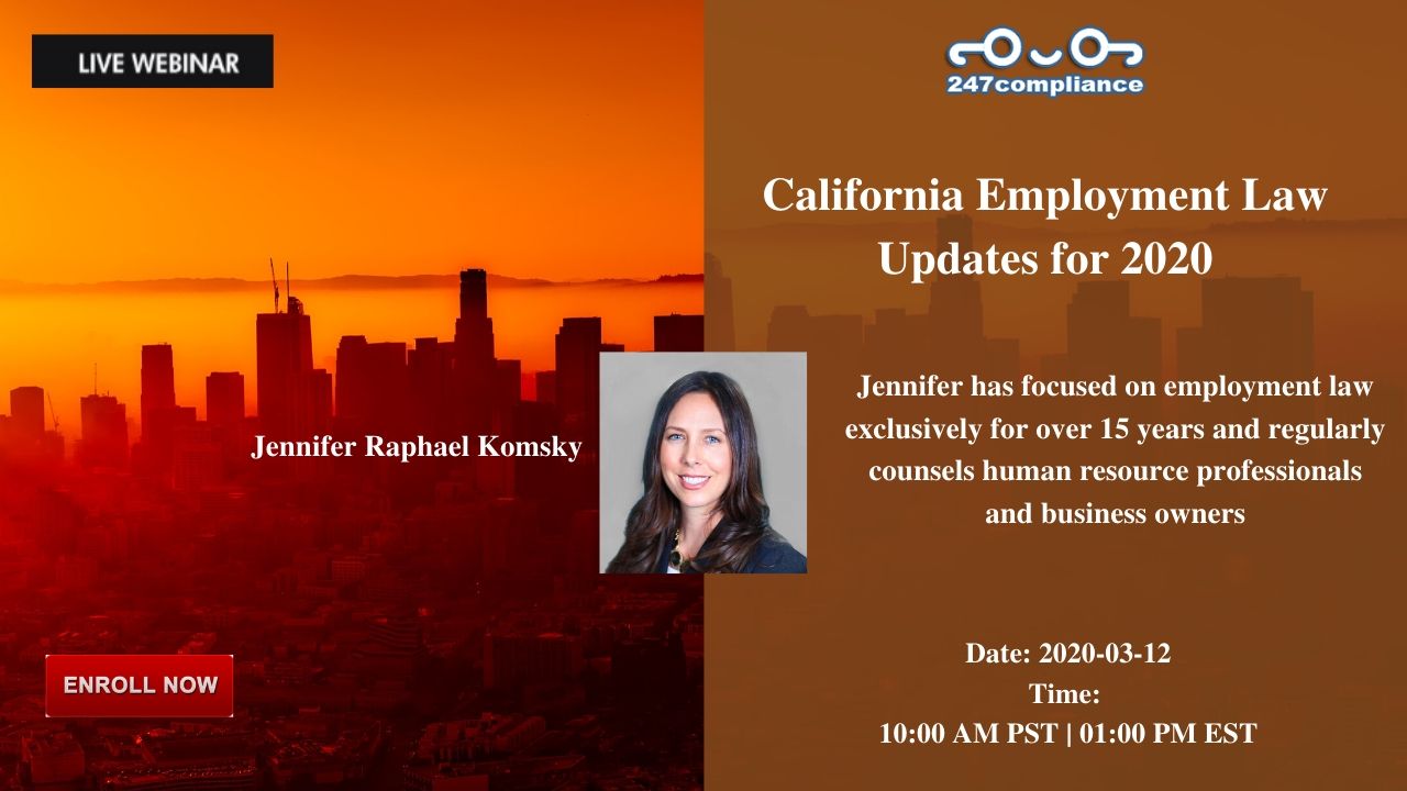 California Employment Law Updates for 2020, 2035 Sunset Lake, RoadSuite B-2, Newark,Delaware,United States