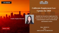 California Employment Law Updates for 2020