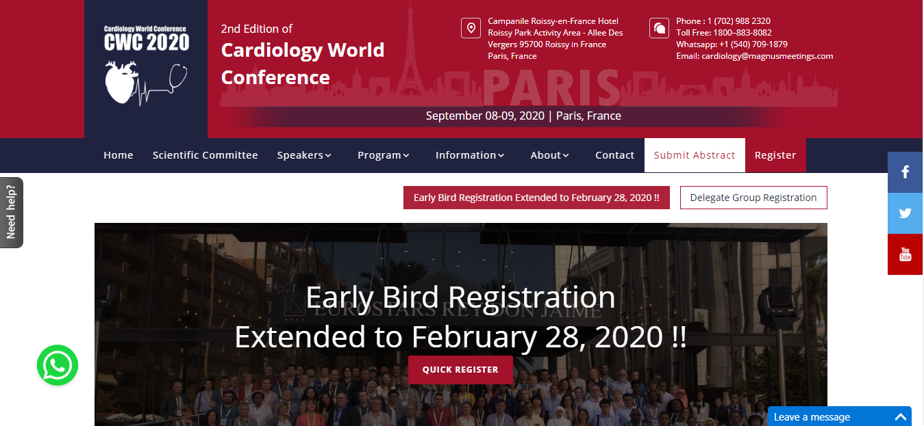Cardiology Conferences, Paris, France