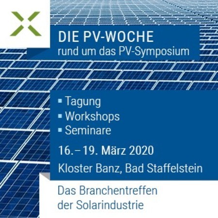 35th PV Symposium 2020, Bad Staffelstein, Bayern, Germany