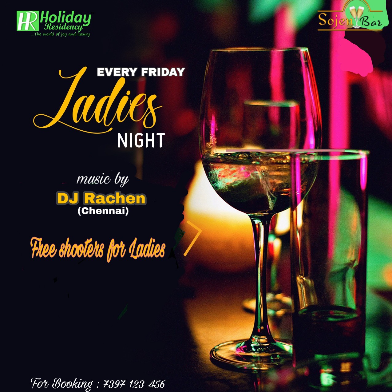 Its Party Time..!!For Ladies On Every Friday @Sojen Bar, Saravanampatti ,Coimbatore, Coimbatore, Tamil Nadu, India