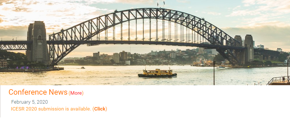 2020 7th International Conference on Environmental Systems Research (ICESR 2020), Sydney, Australia