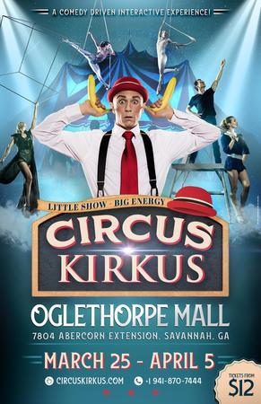 Circus Kirkus is coming to Oglethorpe Mall in Savannah, Georgia, Savannah, Georgia, United States