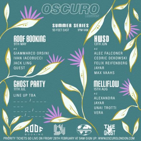 OSCURO Summer Series 001 x Roof Booking with Quest, Giammarco Orsini and Ivan, London, England, United Kingdom