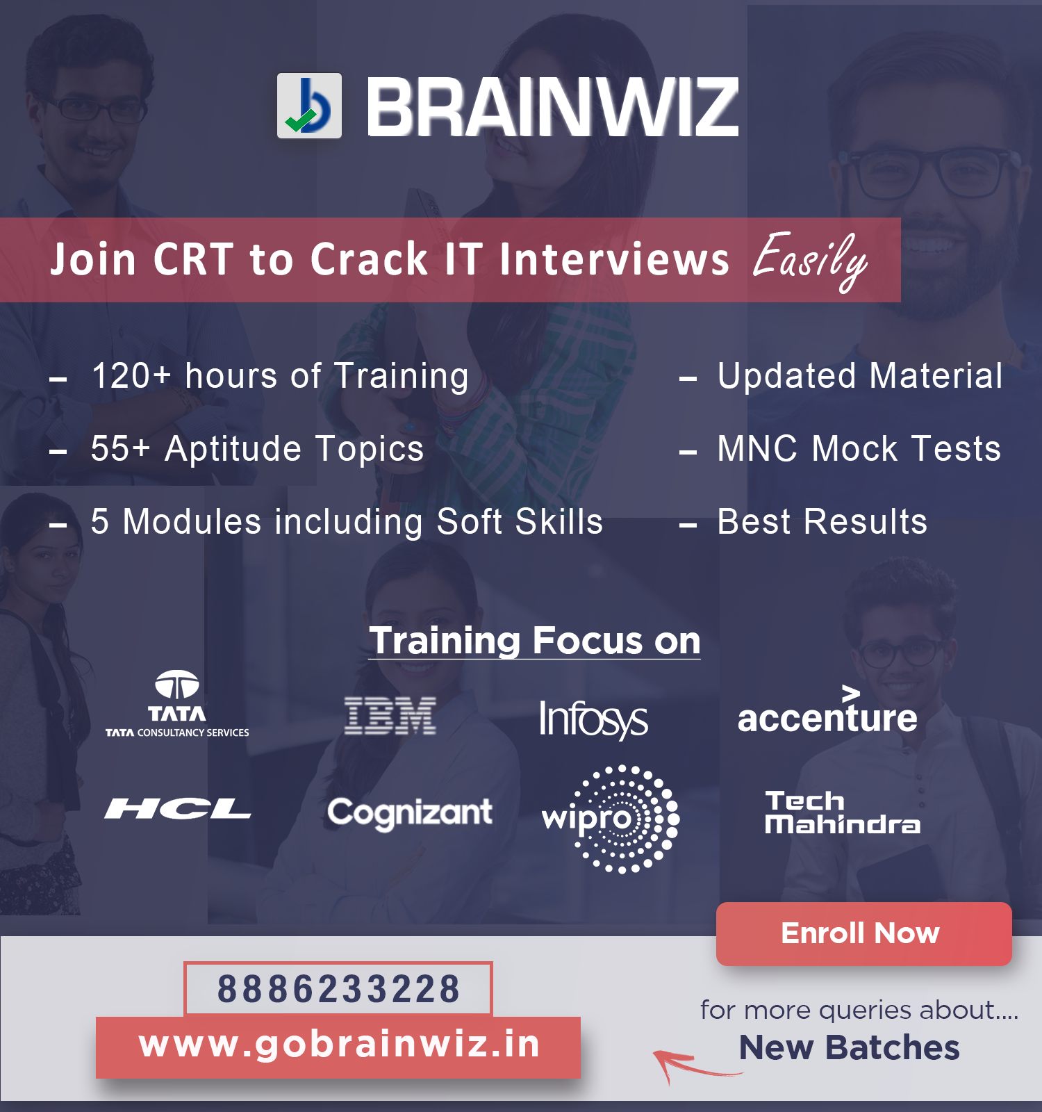Attend a Demo for Campus Recruitment Training in Ameerpet, Hyderabad - Brainwiz, Hyderabad, Telangana, India