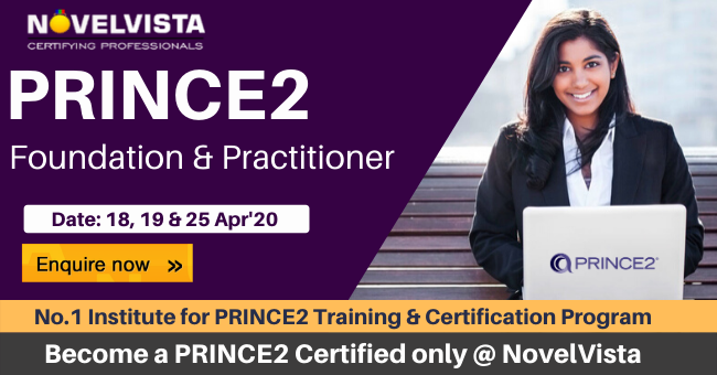 Avail PRINCE2 Certification Cost at the lowest in India by NovelVista, Pune, Maharashtra, India