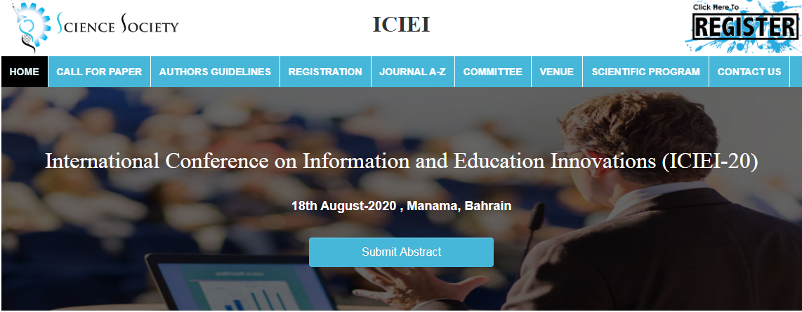 International Conference on Information and Education Innovations (ICIEI-20), Manama, Bahrain