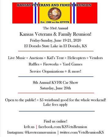 The 2020 Kansas Veterans & Family Reunion!, El Dorado, Kansas, United States