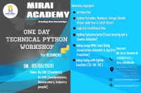 ONE DAY TECHNICAL PYTHON WORKSHOP