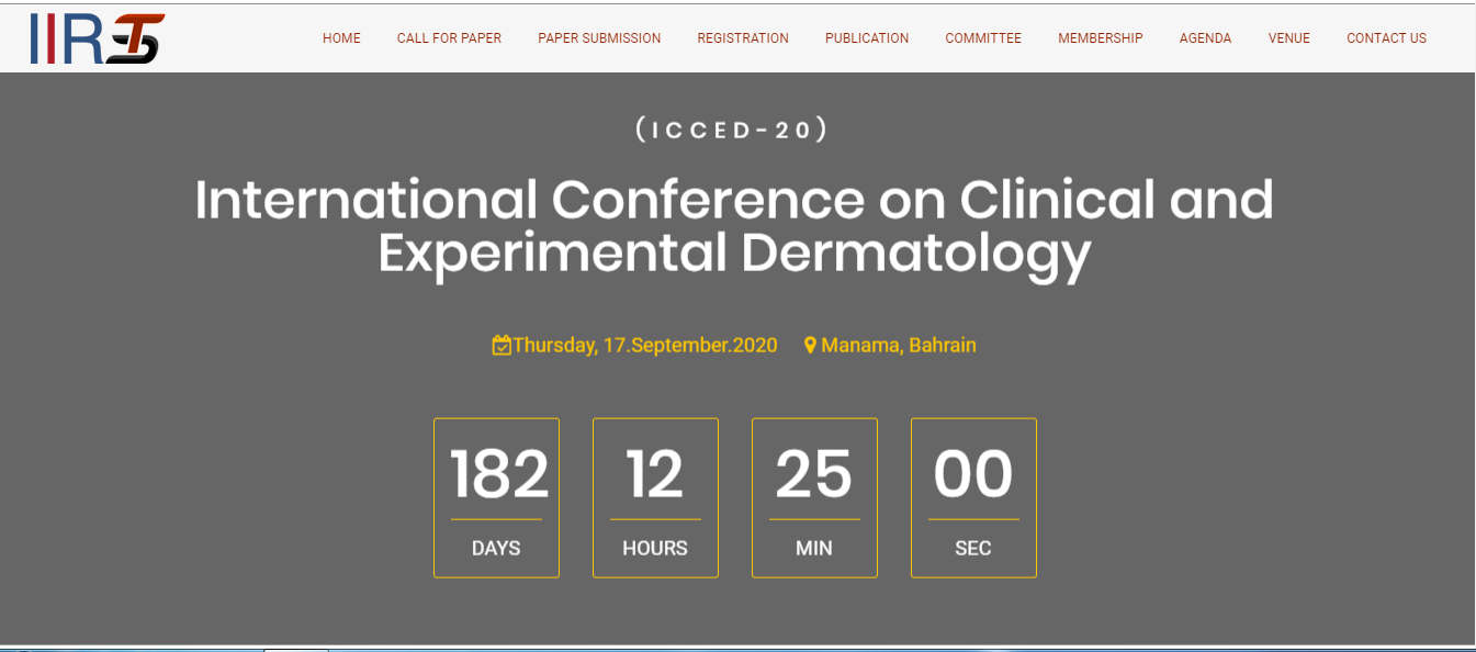 International Conference on Clinical and Experimental Dermatology, Manama, Bahrain