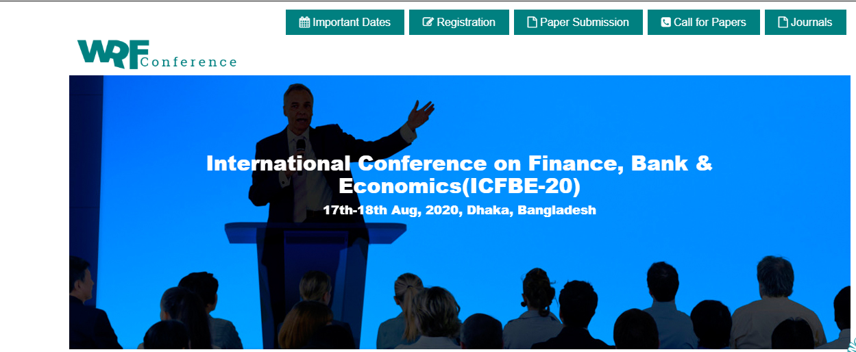 International Conference on Finance, Bank & Economics, Road 45, Dhaka, Bangladesh
