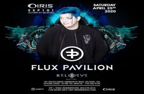 Flux Pavilion | IRIS ESP101 Learn to Believe | Saturday April 25, Atlanta, Georgia, United States