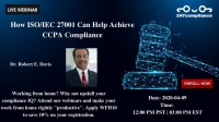 How ISO/IEC 27001 Can Help Achieve CCPA Compliance