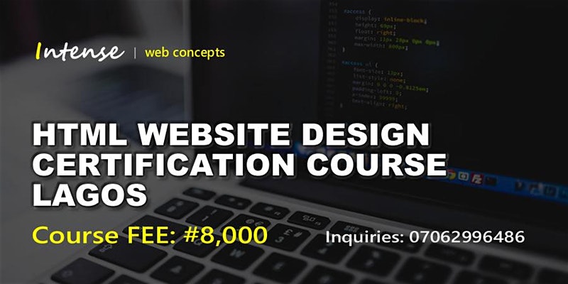 HTML Website Design Training In Lagos, Ikeja Lagos Nigeria, Lagos, Nigeria