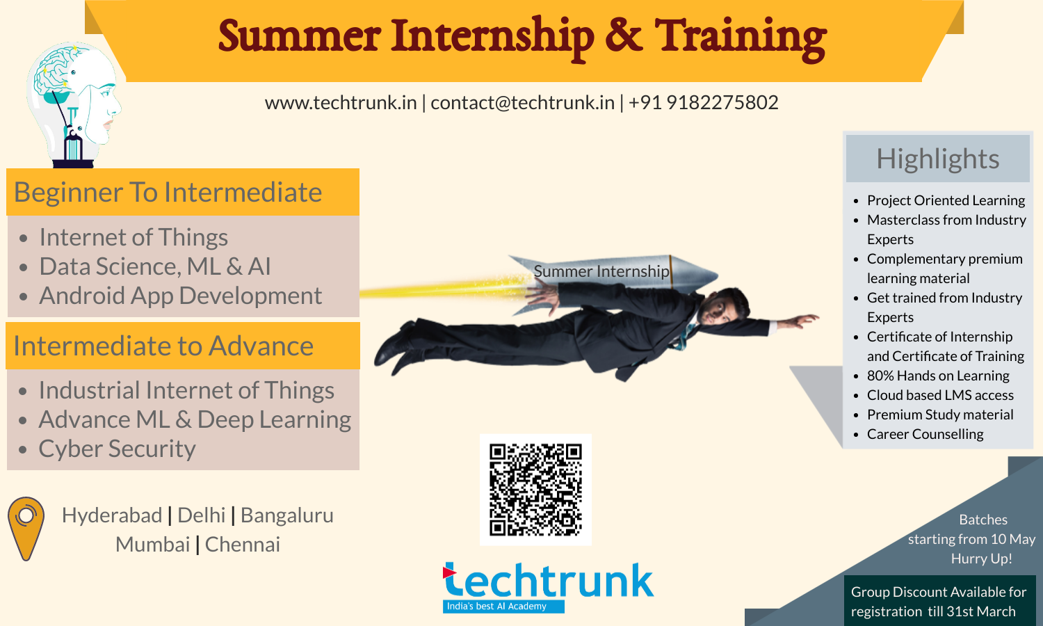 Summer Internship and Training Program, Hyderabad, Telangana, India