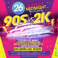 NYC 90s vs 2K Summer Midnight Yacht Party at Skyport Marina
