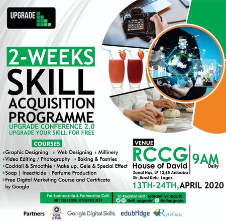 UPGRADE YOUR SKILL FOR FREE, Lagos, Nigeria