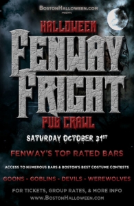 Boston Fenway Fright Night Halloween Bar Crawl - October 31, 2020