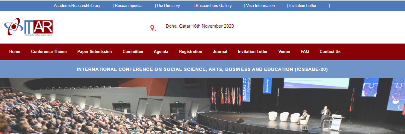 International Conference on Social Science, Arts, Business and Education (ICSSABE-20), Doha, Qatar