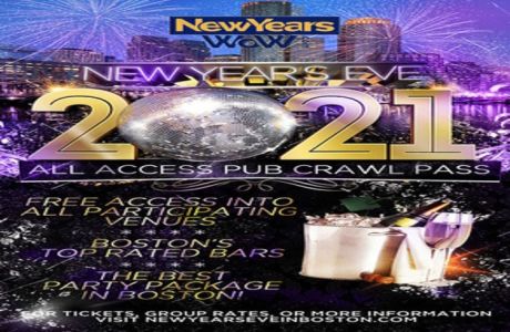 New Year's Eve All Access Bar Crawl Pass Boston, Faneuil Hall And Fenway 2021, Boston, Massachusetts, United States