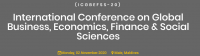 International Conference on Global Business, Economics, Finance & Social Sciences Monday, 02.November.2020  Male, Maldives (ICGBEFSS-20)