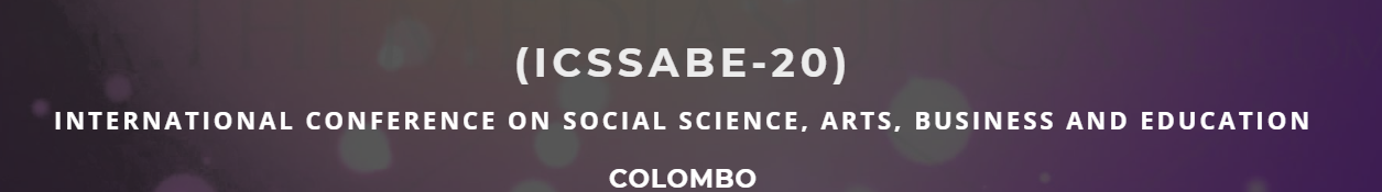 International Conference on Social Science, Arts, Business and Education, Colombo, Sri Lanka