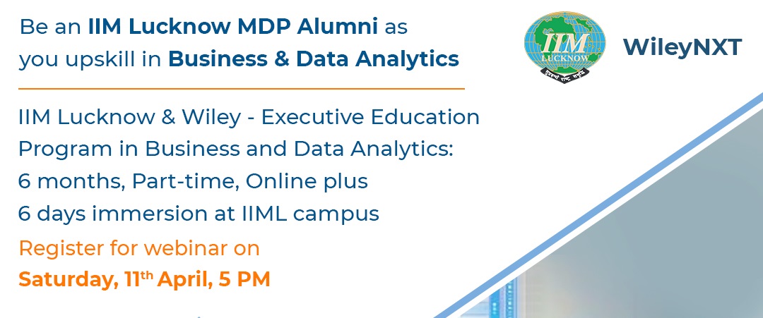 Be an IIM Lucknow MDP Alumni as you upskill in Business & Data Analytics, Hyderabad, Telangana, India