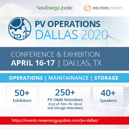 PV Operations Dallas 2020 (Reuters Events) Conference And Exhibition, Dallas, Texas, United States