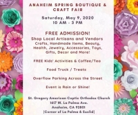 Anaheim Spring Boutique and Craft Fair (FREE) - May 9, 2020