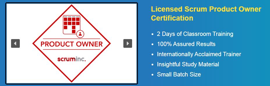 Licensed Scrum Product Owner Certification Online Training, Pune, Maharashtra, India