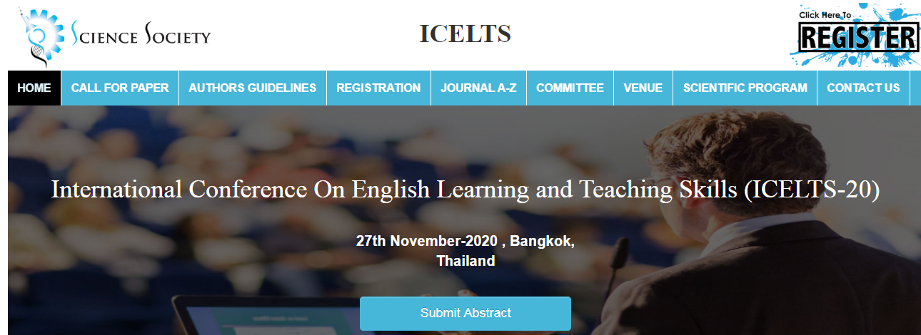 International Conference On English Learning and Teaching Skills (ICELTS-20), Bangkok, Thailand
