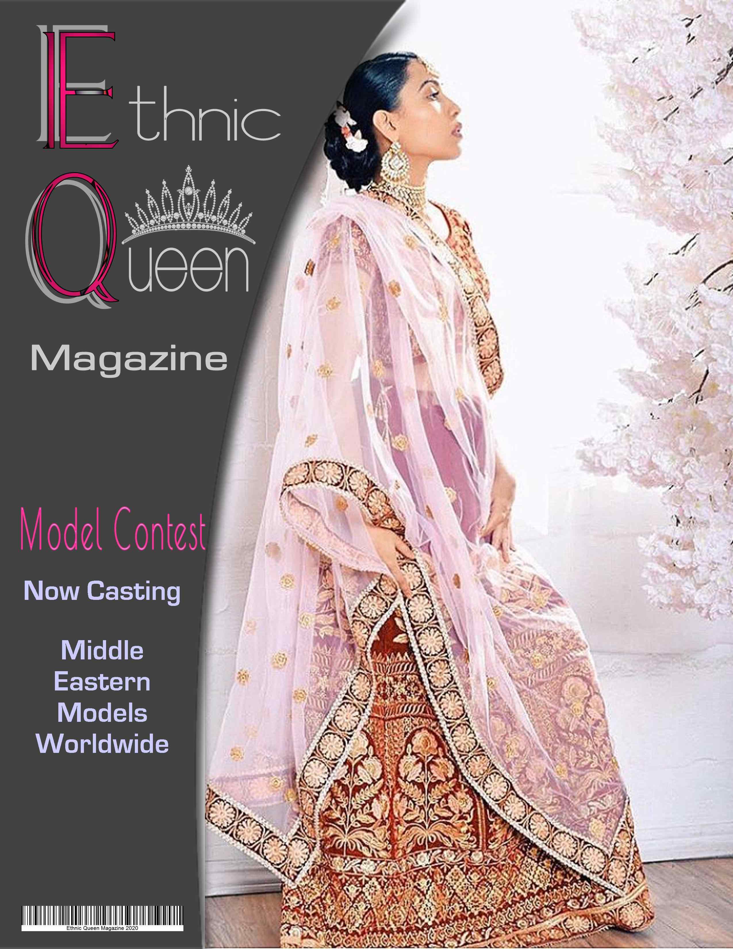 2020 Ethnic Queen Magazine  Middle Eastern Cover Model Contest Online, Dubai, United Arab Emirates