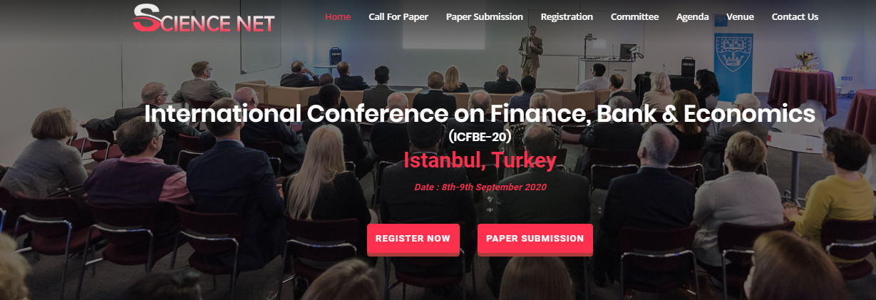 International Conference on Finance, Bank & Economics ICFBE-20, Istanbul, İstanbul, Turkey