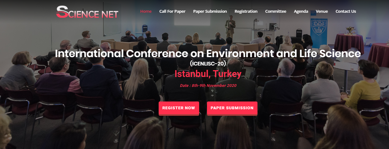 International Conference on Environment and Life Science, Istanbul, İstanbul, Turkey