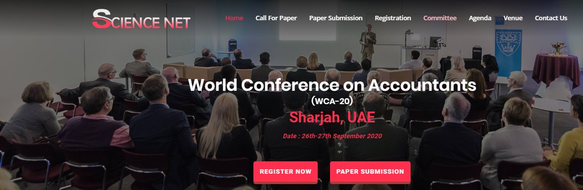 World Conference on Accountants (WCA-20), Sharjah, United Arab Emirates