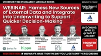 Harness New Sources of External Data and Integrate into Underwriting