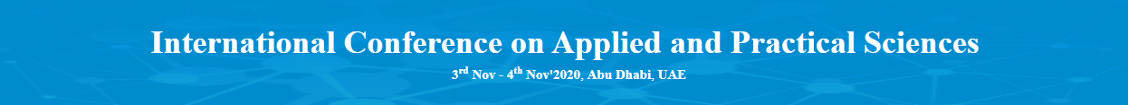 International Conference on Applied and Practical Sciences, Abu Dhabi, United Arab Emirates