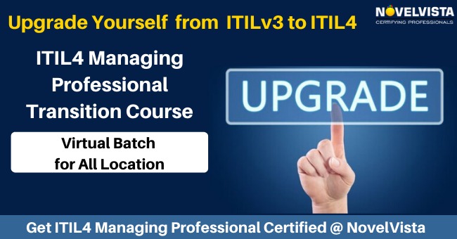 ITIL4 Managing Professional Training & Certification by NovelVista., Bangalore, Karnataka, India