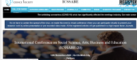 International Conference on Social Science, Arts, Business and Education (ICSSABE-20)