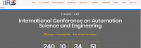 International Conference on Automation Science and Engineering (ICASE-20)