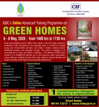 IGBC's Online Advanced Training Programme on Green Homes