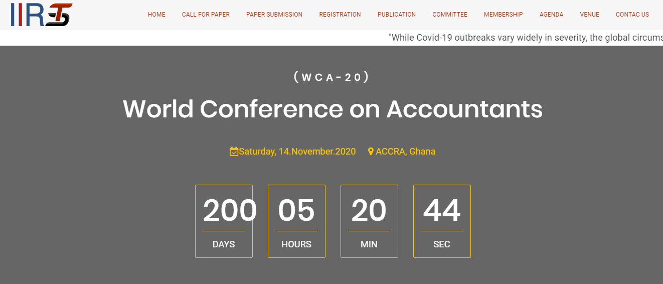 World Conference on Accountants, ACCRA, Ghana, Ghana